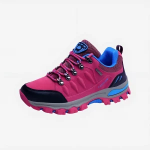 Chaussure de trekking pour femme de couleur rose et bleu