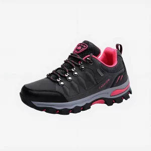 Chaussure de trekking pour femme de couleur gris et rose